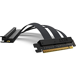 NZXT stāvvada kabelis PCIe 4.0 x16, pagarinātājs (melns, 20 cm)