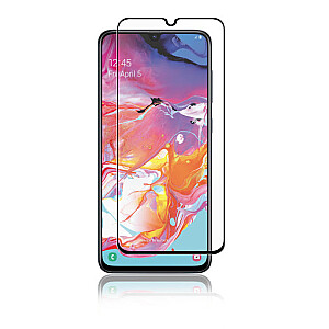 Fusion Full Glue 5D Tempered Glass Aizsargstikls Pilnam Ekrānam Samsung A705 Galaxy A70 Melns