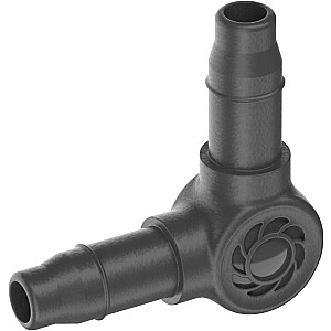 Gardena Micro-Drip-System L-forma 4,6 mm (3/16), savienojums (tumši pelēks, 10 gab., modelis 2023)