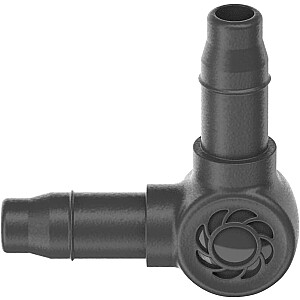 Gardena Micro-Drip-System L-forma 4,6 mm (3/16), savienojums (tumši pelēks, 10 gab., modelis 2023)