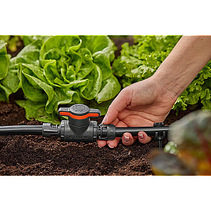 Noslēgšanas un vadības vārsts Gardena Micro-Drip-System 13mm (1/2) (pelēks/oranžs, 2 gab., modelis 2023)