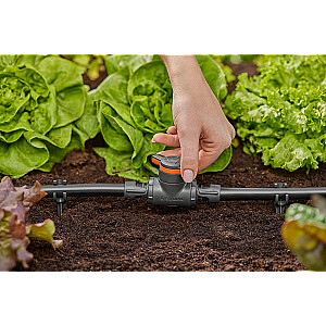 Noslēgšanas un vadības vārsts Gardena Micro-Drip-System 13mm (1/2) (pelēks/oranžs, 2 gab., modelis 2023)