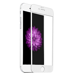 Fusion Full Glue 5D Tempered Glass Aizsargstikls Pilnam Ekrānam Apple iPhone 7 Plus / 8 Plus Balts