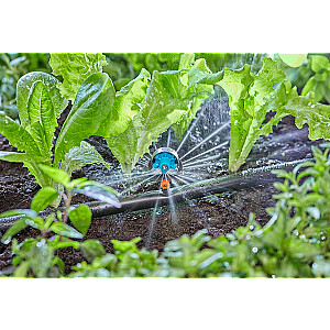 GARDENA Micro-Drip-System izsmidzināšanas uzgalis 6 vienā, 2 gab. (melns/tirkīzs, 2023. gada modelis)