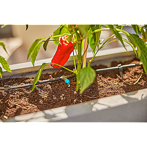 GARDENA Micro-Drip-System terases pilienveida apūdeņošanas komplekts, 30 augi, pilinātāji (melns/pelēks, 2023. gada modelis)