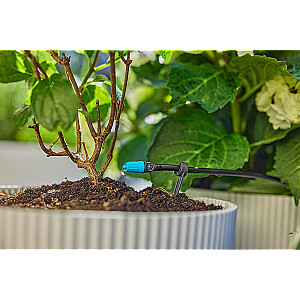 GARDENA Micro-Drip-System terases pilienveida apūdeņošanas komplekts, 30 augi, pilinātāji (melns/pelēks, 2023. gada modelis)