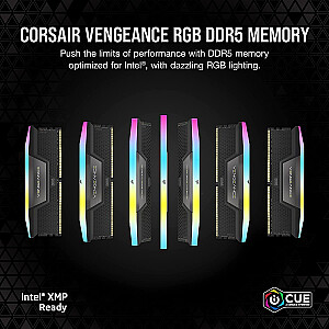 Комплект Corsair 32 ГБ DDR5-6400, память (черный, CMH32GX5M2B6400C36, Vengeance RGB)