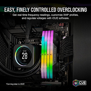 Corsair 32 GB DDR5-6400 atmiņas komplekts (melns, CMH32GX5M2B6400C36, Vengeance RGB)