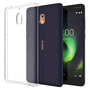 Fusion Ultra Back Case 0.5 mm Silikona Aizsargapvalks Priekš Nokia 2.1 Caurspīdīgs