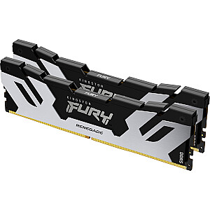 Kingston FURY DDR5 — 64 ГБ — 6400 — CL — 32 (2x 32 ГБ) двойной комплект, ОЗУ (черный, KF564C32RSK2-64, Renegade XMP, INTEL XMP)