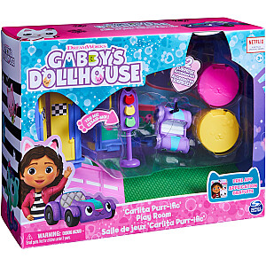 Luksusa Spin Master Gabby&#39;s Dollhouse — Purring rotaļu istabas fons