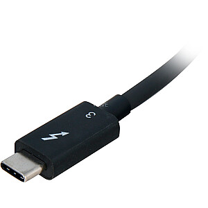 Sonnet Thunderbolt 3 > Dual DisplayPort adapteris (pelēks/melns, 30 cm)