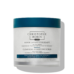 CHRISTOPHE ROBIN Cleansing Purifying Scrub detoksikācijas šampūns ar pīlingu taukainai galvas ādai 250ml