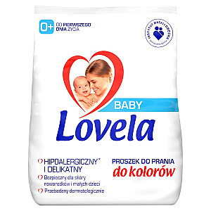 Hipoalerģisks veļas pulveris LOVELA Baby bērnu drēbēm, krāsas 1,3 kg.