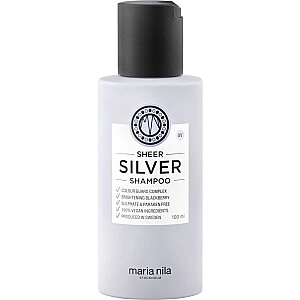 MARIA NILA Sheer Silver Shampoo Šampūns matiem, kas neitralizē dzeltenos toņus, 100ml