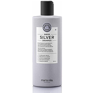 MARIA NILA Sheer Silver Shampoo Šampūns matiem, kas neitralizē dzeltenos toņus, 350ml