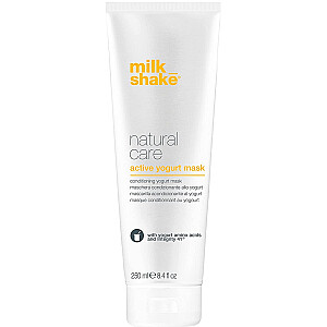 MILK SHAKE Natural Care Active Yogurt Mask drėkinamoji jogurto kaukė sausiems ir pažeistiems plaukams 250ml