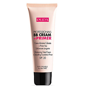 PUPA Professionals BB Cream & Primer SPF20 grima bāze visiem ādas tipiem 001 Nude 50ml