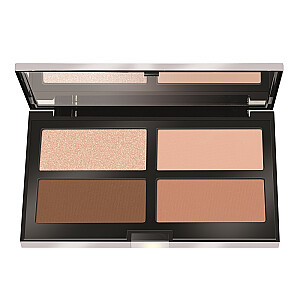 PUPA Contouring &amp; Strobing Ready 4 Selfie pudrų paletė 002 Pelli Medie 17,5 g