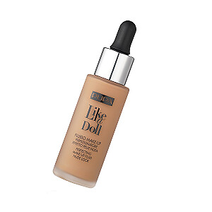 PUPA Like A Doll Perfecting Make-Up Fluid SPF15 lengvas makiažo pagrindas 040 30 ml