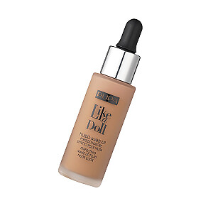 PUPA Like A Doll Perfecting Make-Up Fluid SPF15 lengvas makiažo pagrindas 050 30 ml