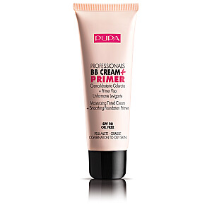 PUPA Professionals BB Cream & Primer SPF20 grima bāze kombinētai un taukainai ādai 002 Sand 50ml