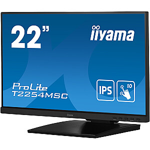 iiyama ProLite T2254MSC-B1AG, LED monitors - 22 - melns, FullHD, IPS, skārienekrāns