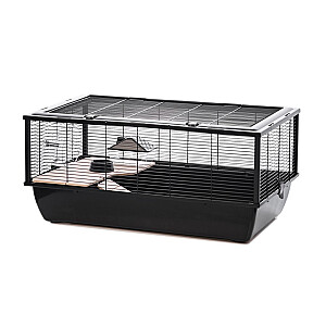 INTER-ZOO Bob+Wood black - būris kāmim