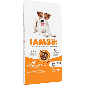 IAMS for Vitality Adult Small &amp; Medium - sausā suņu barība - 12 kg