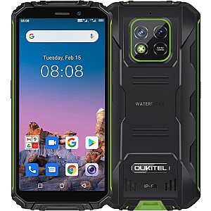 Смартфон Oukitel WP18 4/32 ГБ черно-зеленый (WP18-GN/OL)