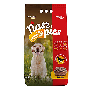 BIOFEED Nasz Pies medium &amp; big Liellopu gaļa - sausā suņu barība - 15 kg