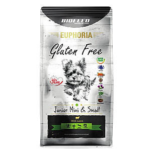 BIOFEED Euphoria Gluten Free Junior mini &amp; small Lamb - сухой корм для собак - 12кг