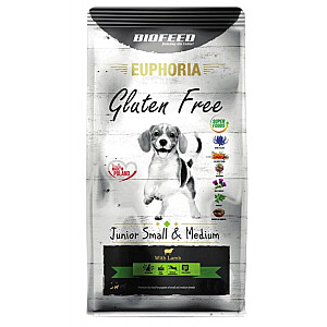 BIOFEED Euphoria Gluten Free Junior small & medium Lamb - сухой корм для собак - 12кг