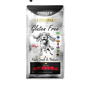 BIOFEED Euphoria Gluten Free Adult small &amp; medium Говядина - сухой корм для собак - 12 кг