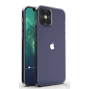 Fusion Ultra Back Case 1 mm Izturīgs Silikona Aizsargapvalks Apple iPhone 12 / 12 Pro Caurspīdīgs