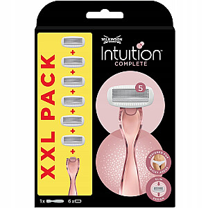 Iekļauts WILKINSON Sword Intuition Razor + 5 rezerves asmeņi.