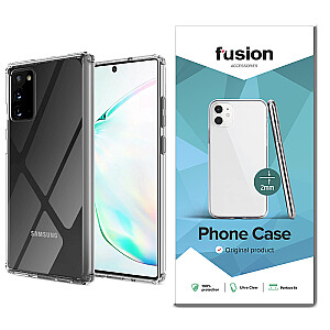 Fusion Ultra Clear Series 2 mm Silikona Aizsargapvalks Samsung N980 / N981 Galaxy Note 20 / Note 20 5G Caurspīdīgs (EU Blister)