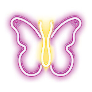 Neon LED Light BUTTERFLY pink NNE03 Neolia