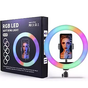 Wooco MJ26 Universāls Tripod Statnis priekš Selfie ar RGB LED lampu 26cm