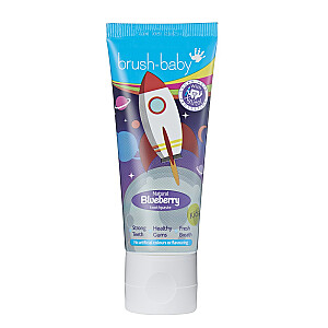 BRUSH BABY Rocket dantų pasta vaikams nuo 3 metų Blueberry 50ml