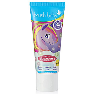 Zobu pasta BRUSH BABY Unicorn bērniem no 3 gadu vecuma zemeņu 50ml