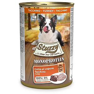 STUZZY Monoprotein Turkey - mitrā barība suņiem - 400 g