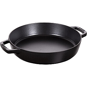 Staub čuguna panna ar diviem rokturiem, 26 cm, melna