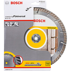 Dimanta griešanas disks Bosch Standard for Universal, 230 mm (diametrs 22,23 mm)