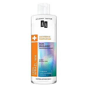 AA Sensitive Skin Soothing Irritations mitrinošs un nomierinošs micelārais fluīds 400ml