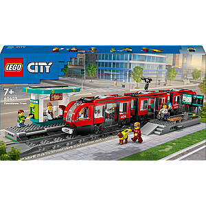 Городской трамвай LEGO City со станцией (60423)