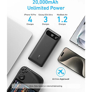 PowerBank 20000 mAh 65W 1xA 1xC + kabel 