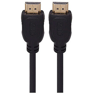 Fusion HDMI -> HDMI Kabelis 19pin 2160p Ultra HD 1.5m Melns