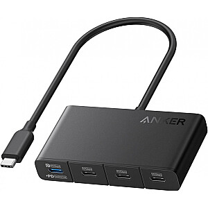 Концентратор Anker 4in1 10 Гбит/с USB-C Черный 