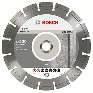 Dimanta griešanas disks Bosch Standard betonam 150x22x2,0 mm 2608602198